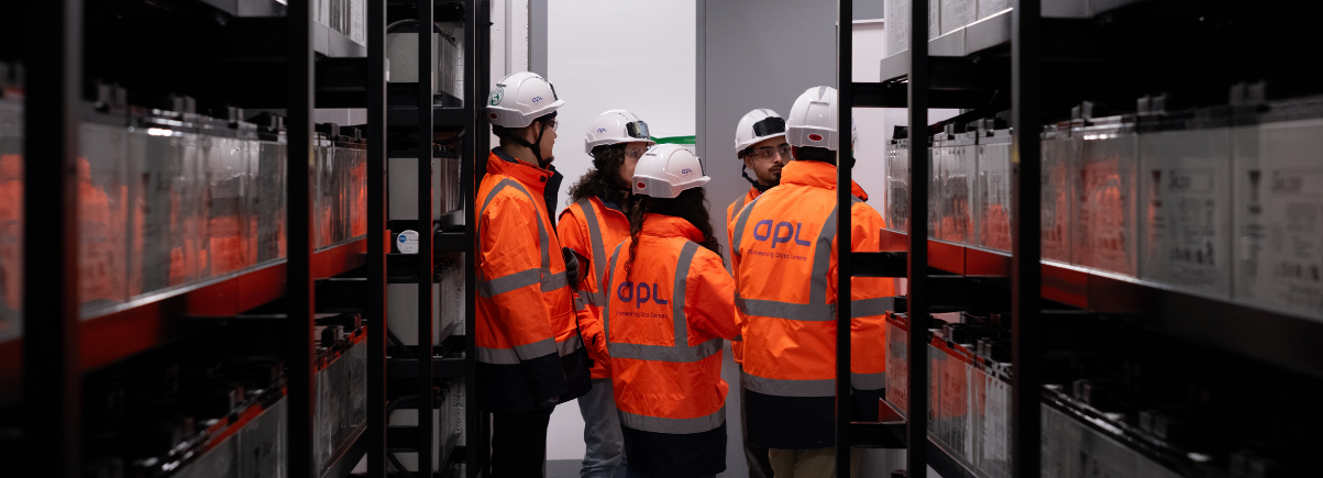 Group of engineers working on site